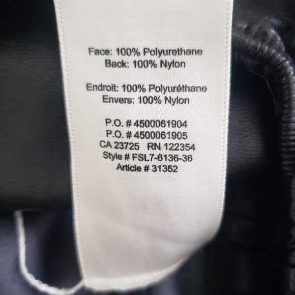 Aritzia WILFRED FAUX VEGAN LEATHER DARIA LEGGING PANTS BLACK SIZE XS - Picture 13 of 14